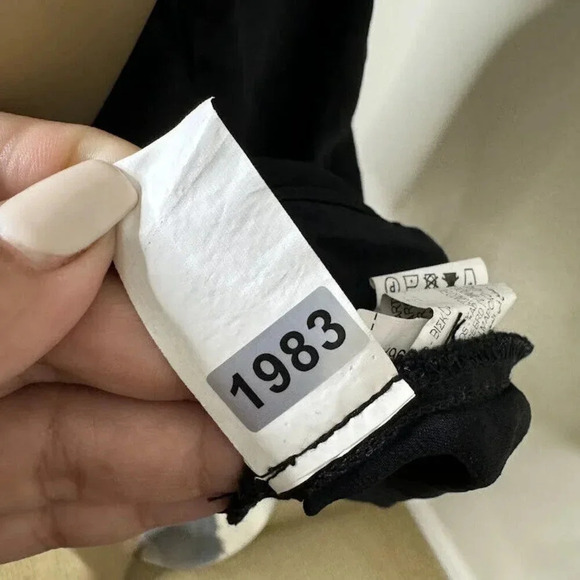 Zara Mini Dress Sz Large Halter Satin Black Cowl Sundress Night Slip Minimalist - Picture 11 of 12